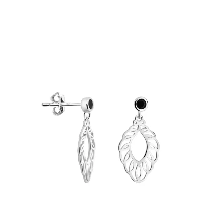 Abbildung von SOFIA MILANI Damen Ohrringe 925 Silber mit Zirkonia Steinen Blumen Ornamenten Ohrhänger E2908