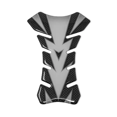 Abbildung von 4R Quattroerre.it 18222 Tankpad 3D Motorrad Tankschutz farbig, Grau, 13 x 19 cm
