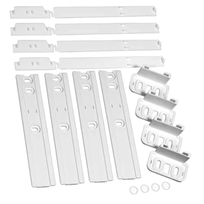 Abbildung von Spares2go Integrierte Kühlschranktür Schiebe Montage, Universal Halterungs Set, 4 Stück