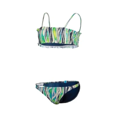 Abbildung von Arena Mädchen Girls&#039; Water Print Bandeau Bikini, Zebra, 164 EU