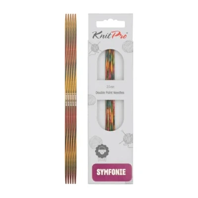 Abbildung von KnitPro Symfonie Wood Nadelspiel 2,0 mm 15cm, Braun