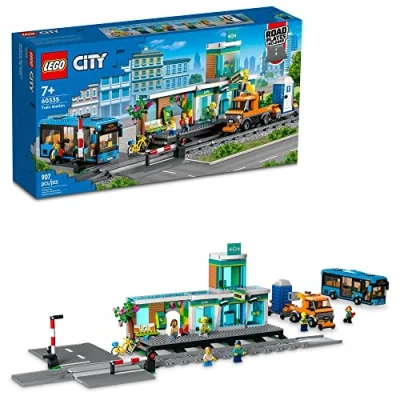 Abbildung von LEGO® Spielbausteine LEGO City 60335 Bahnhof, (Set, 907 St., Eisenbahn)