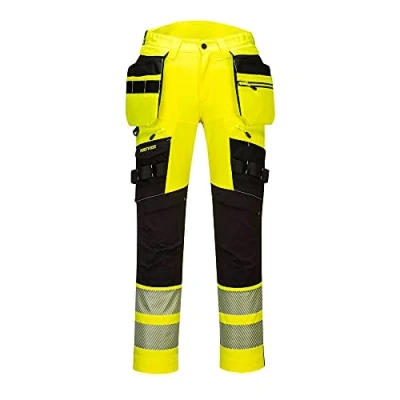 Abbildung von Portwest DX4 Hi Vis Arbeits Bundhose für Männer, Größe: 28, DX442YBR28
