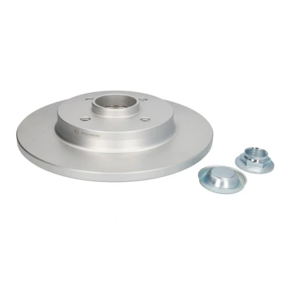 Abbildung von DELPHI BG9053RSC Bremsscheibe 268 12 4 voll beschichtet unbehandelt mit Radlager, ABS Sensorring CITROËN: C4 Picasso 1, II Schrägheck
