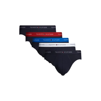 Abbildung von Tommy Hilfiger Brief 5 PACK Slip, Herren, Größe: Small, White/indigo/sky