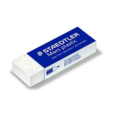 Abbildung von 10 x Staedtler Radierer Mars plastic PVC weiß VE=2 Stück