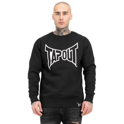 Abbildung von Tapout Rundhals Normale Passform Marfa Sweatshirt, Herren, Größe: Large, Black white