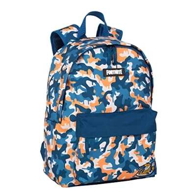 Abbildung von Fortnite Rucksack American Blue Camo Schulranzen Mit Hauptfach und Vordertasche Laptopfach Gefüttertem Innenraum Ergonomische, Gepolsterte Riemen 41 x 31 13,5 cm Toybags
