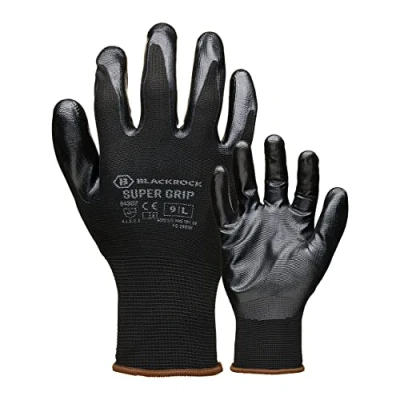 Abbildung von Baratec Nitril Super Grip Handschuh Größe 10/L 12 Paar