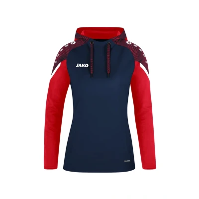 Abbildung von JAKO Fussball Performance Kapuzenpullover, Damen, Größe: 44, Blaurot