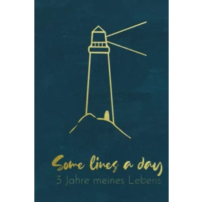 Abbildung von 3 Jahre meines Lebens Leuchtturm Minimalistisches Jahres Tagebuch (A5) mit Kalenderseiten für jeden Tag inklusive 29. Februar: Erinnerungen &amp; ... Motivation, Achtsamkeit Glück finden
