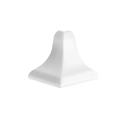 Abbildung von DQ PP 1x WINKELLEISTE AUßENECKE Weiss matt 13 x 13mm PVC Küchenleiste Arbeitsplatte Abschlussleiste Küchenabschlussleiste Wandabschlussleiste Tischplattenleisten