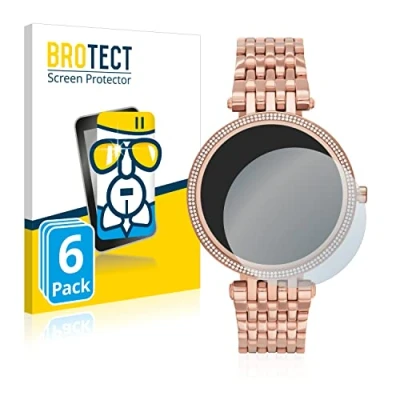 Abbildung von BROTECT Schutzglas für Michael Kors Access Darci Gen 5E (6 Stück) Schutzfolie Panzer Folie Glas [Extrem Kratzfest 9H, Anti Fingerprint,