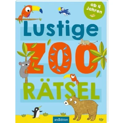 Abbildung von Lustige Zoo Rätsel: Labyrinthe, Punkterätsel und vieles mehr Rätselheft ab 4 Jahren