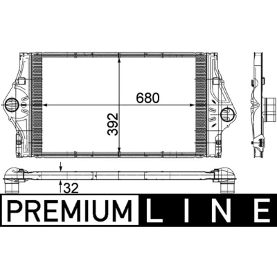 Abbildung von MAHLE ORIGINAL CI 59 000P Ladeluftkühler RENAULT: ESPACE 4, LAGUNA 2