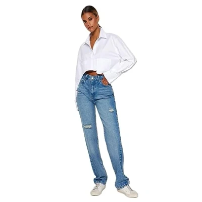 Abbildung von Trendyol Regular fit Jeans (1 tlg) Cut Outs