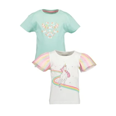 Abbildung von Blue Seven 2ER PACK Tshirt print M sea weiss für Kinder, Größe: 116,
