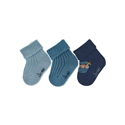 Abbildung von Sterntaler Baby Jungen Socken socke 3er Pack Arche, Blau, 14