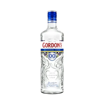 Abbildung von Gordon&#039;s 0,0% Alkoholfrei Erfrischende, nichtalkoholische Gin Alternative Mixempfehlung mit Tonic Water kalorienfrei &amp; zuckerfrei für gemeinsame Sommerabende Vol 700ml Einzelflasche