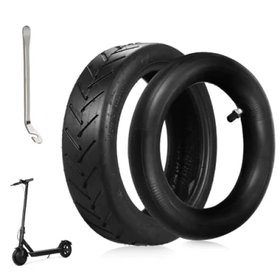 Abbildung von mizikuu 8 1/2 E Scooter Reifen, 8.5 zoll Ersatzräder Elektroroller Gummireifen mit Schlauch und Brecheisen Kinderwagen Außen Innen Reifen kompatibel Xiaomi M365/M365 Pro/1S/Pro2