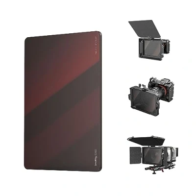 Abbildung von SMALLRIG 4 x 5,65&quot; ND 2.1 (7 Blenden) Filter, quadratischer Neutraldichtefilter, mm Dickes, mehrschichtig beschichtetes optisches B270 Glas, 0,78% Lichtdurchlässigkeit für Außenaufnahmen 4228