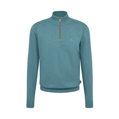 Abbildung von bugatti MIT Stehkragen Strickpullover, Herren, Größe: XXL, Flaschengrün