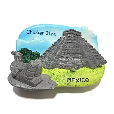 Abbildung von Chichen Itza Mexiko 3D Kühlschrankmagnet, Reise Souvenirs, Kunstharz, Heimdekoration, Aufkleber