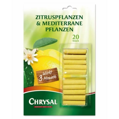 Abbildung von Chrysal Pflanzendünger Zitrus &amp; Mediterrane Pflanzen Düngestäbchen 20 Stück