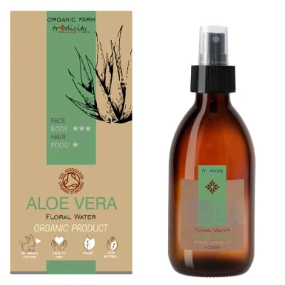 Abbildung von bleu &amp; marine Bretania Bio Aloe Vera Spray 250ml Hautpflege, After Shave, Haarentfernung Beruhigungsnebel, Feuchtigkeitspflege Gesichts und Körperpflege, Haarpflege