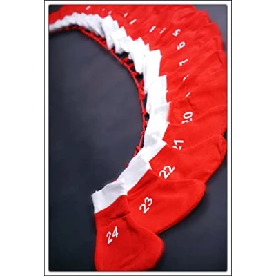 Abbildung von Spetebo befüllbarer Adventskalender mit 24 Socken zum befüllen 195cm (Set, tlg),