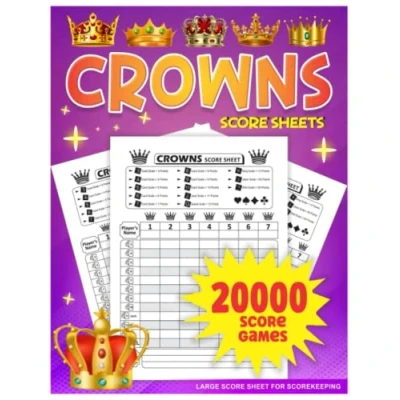 Abbildung von Crowns Score Sheets: Book with 130 Pages, Large Pads Size 8.5 x 11 inches for Scorekeeping