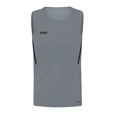 Abbildung von JAKO Kinder Tanktop Challenge, Steingrau/Schwarz, 140