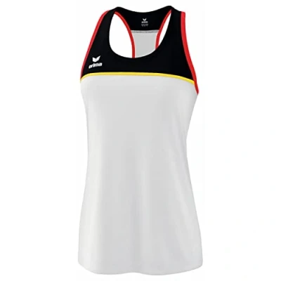 Abbildung von Erima Change BY TANK Top, Damen, Größe: 42, Weiss schwarz rot