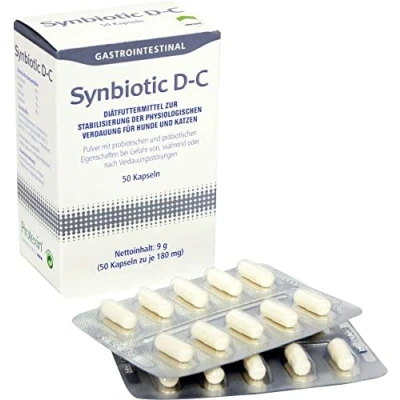 Abbildung von Dechra Synbiotic D C Diätfuttermittel Kapseln für Hunde/Katzen 50 Stücke