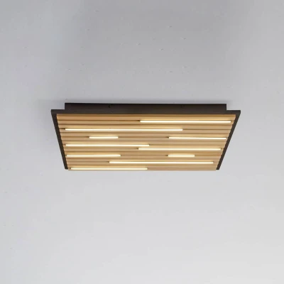 Abbildung von Paul Neuhaus Smart LED Deckenlampe Q Akustik Holz 62 x cm
