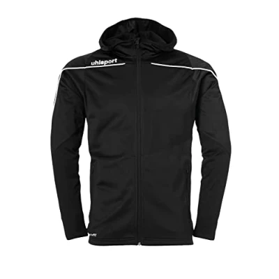 Abbildung von uhlsport Kinder Stream 22 Track Hood Jacke, schwarz/Weiß, 116