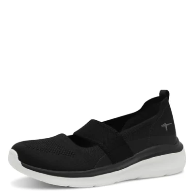 Abbildung von Tamaris Comfort Damen Ballerinas Elastisch Vegan, Schwarz (Black), 37 EU