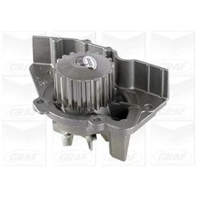 Abbildung von GRAF PA641 Wasserpumpe 20 mit Dichtung mechanisch Stahlblech 59,31 für Zahnriementrieb CITROËN: XM II Schrägheck, Evasion, Xantia Kombi