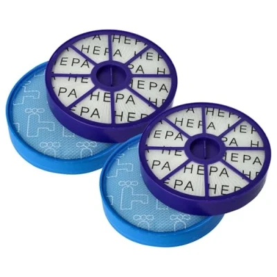 Abbildung von vhbw Filter Set kompatibel mit Dyson DC19, DC20, DC21, DC29 Staubsauger 4x (Vormotor Filter, HEPA Nachmotor Filter)