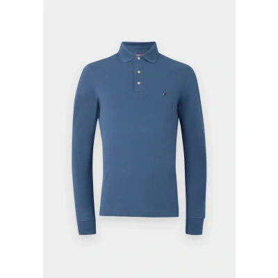 Abbildung von Tommy Hilfiger SLIM Langarmshirt, Herren, Größe: XS, Aegean sea
