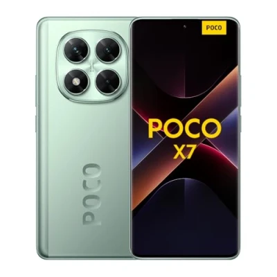 Abbildung von Xiaomi Poco X7 Smartphone, 12+512GB, Grün, 50MP Hauptkamera mit OIS, 5110mAh Akku, IP68 (Ladegerät Nicht enthalten)