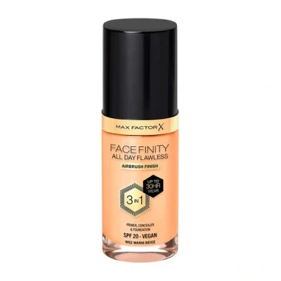 Abbildung von Max Factor Facefinity All Day Flawless 3 in 1 30H Airbrush Finish Foundation W62 Warm Beige