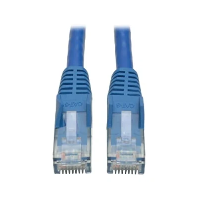 Abbildung von Eaton Cat6 Gigabit Snagless Molded UTP Patch Ethernet Cable, RJ45 Male to Blue, 10 Feet / 3 Meters (N201 010 BL)