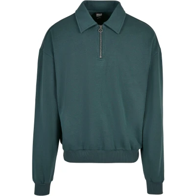 Abbildung von Urban Classics Collar CREW Poloshirt, Herren, Größe: Large, Bottlegreen