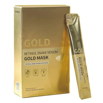Abbildung von Retinol Snake Venom Gold Mask, Peptide Face Golden Collagen Peel Off Facial Mask,Gold Anti Aging Mask for Deeply Cleans Moisturizing, Hydrating to Reduce Fine Lines &amp; Wrinkles