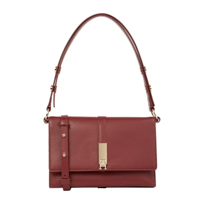 Abbildung von Tommy Hilfiger Heritage Shoulder BAG Handtasche, Damen, Größe: One Size, Raspberry truffle