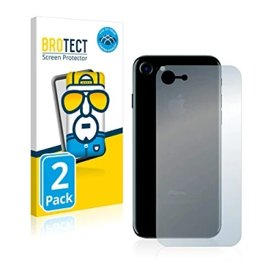 Abbildung von BROTECT 2 Stück Full Cover Schutzfolie für Apple iPhone 7/8 / SE 2020 Rückseite (gesamte Fläche) Displayschutz Folie Kristall Klar