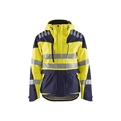 Abbildung von Blaklader 449019243389XS Shell Jacke, High Vis Gelb/Marineblau, Größe XS