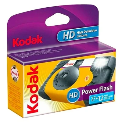 Abbildung von Kodak Power Flash 27+12 ISO 800 Einwegkamera Kompaktkamera