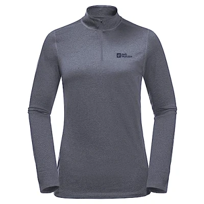 Abbildung von Jack Wolfskin SKY Thermal HZ Langarmshirt, Damen, Größe: XS, Dolphin